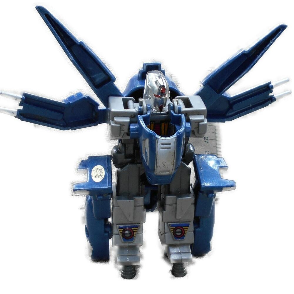 Vintage Tek Toys Tyranno Bot Transformer Robot Dinosaur Blue